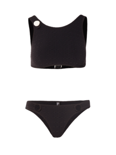Button Low-Waist Bikini