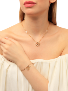 Chain Me Up Clover Outline Charm
