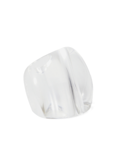 Clear oversized ring