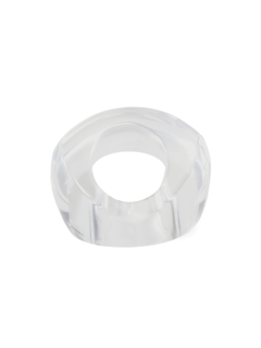 Clear oversized ring