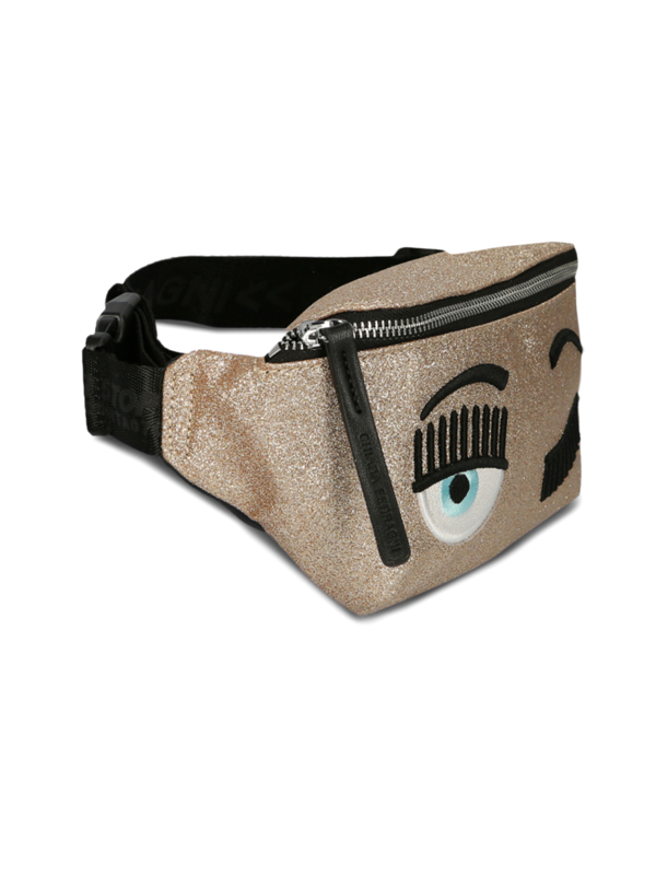 Gold Glittered Waist Bag