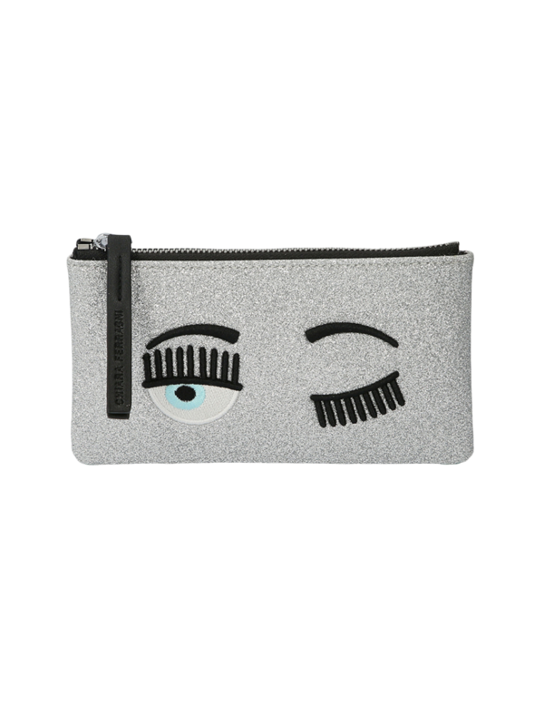 Glittering Silver Pouch