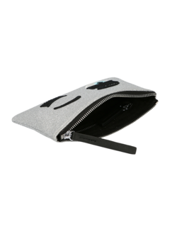 Glittering Silver Pouch