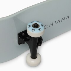 Silver Glittered 'Flirting Eye' Skateboard