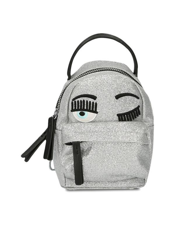 Silver Glittered Backpack