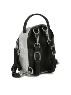 Silver Glittered Backpack