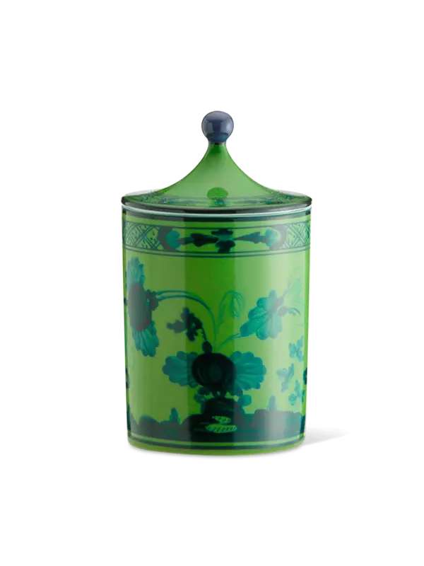 شمعة مالاكايت مع غطاء من تشكيلة أورينت إيتاليانو