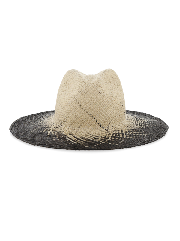 Emmanuelle Straw Hat with Ombré Exterior