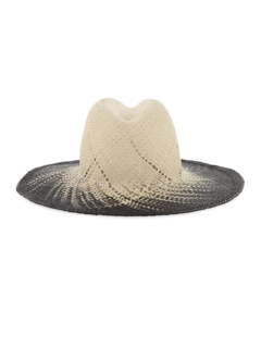 Emmanuelle Straw Hat with Ombré Exterior
