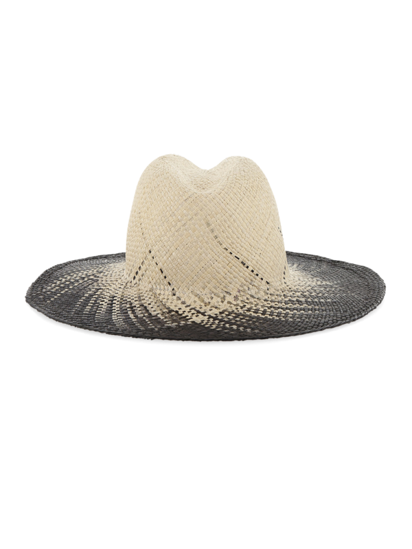 Emmanuelle Straw Hat with Ombré Exterior
