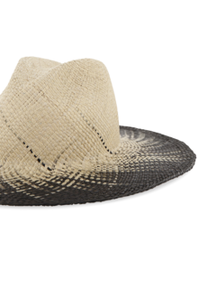 Emmanuelle Straw Hat with Ombré Exterior