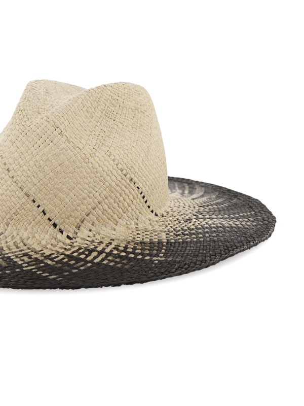 Emmanuelle Straw Hat with Ombré Exterior