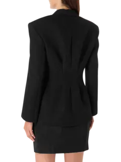 Crystal Embellished Tailored Spiral Blazer