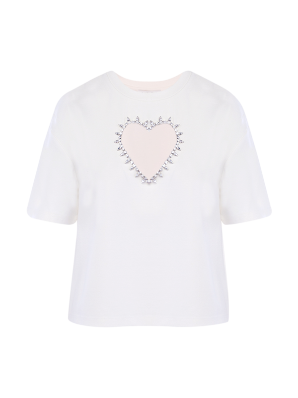 Heart Cut-Out T-Shirt