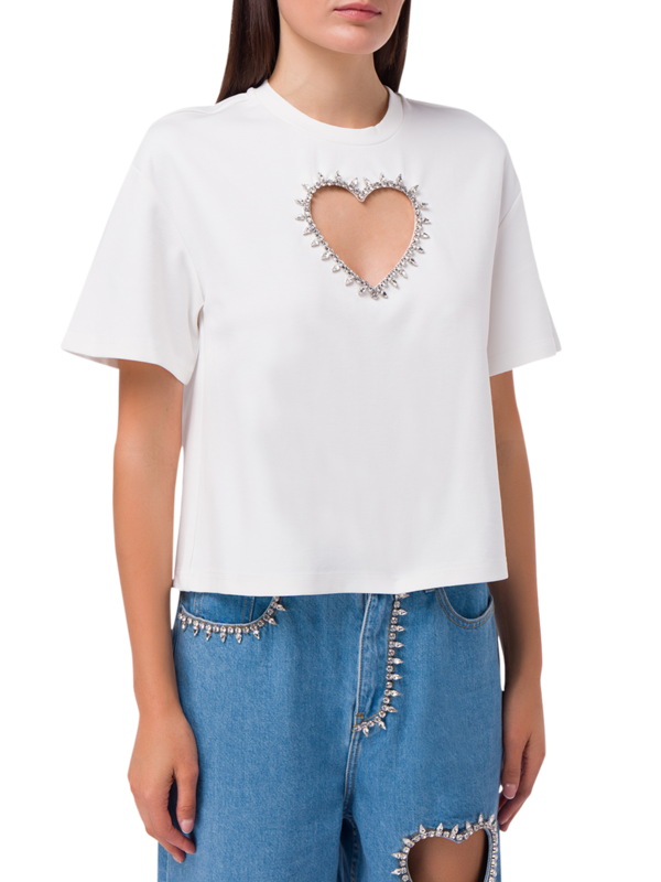 Heart Cut-Out T-Shirt