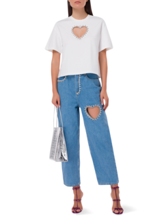Heart Cut-Out T-Shirt