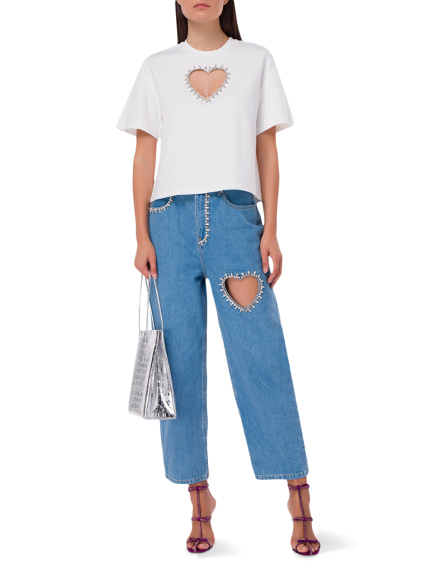 Heart Cut-Out T-Shirt