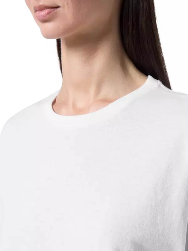 تيشيرت ماي من قماش الجيرسيه القطني بأكمام قصيرة