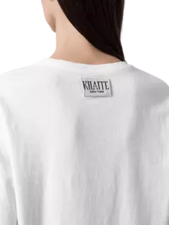 تيشيرت ماي من قماش الجيرسيه القطني بأكمام قصيرة