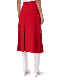 Pleated Dress With Crossbody Belt