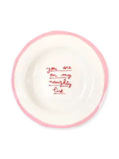 Naughty List Dessert Plate