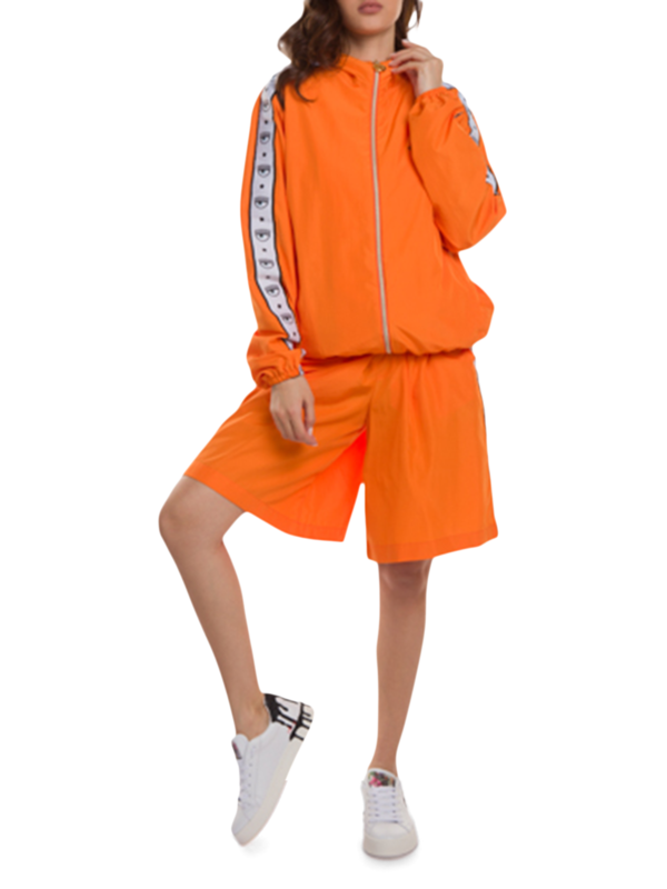Orange Logomania Rain Jacket