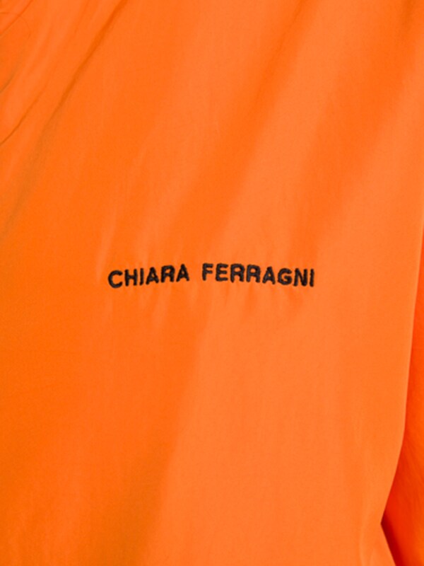 Orange Logomania Rain Jacket