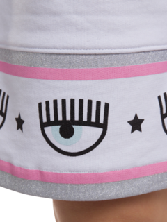White Maxi Logomania Bermuda Shorts