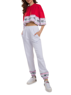Red Maxi Logomania Crop T-Shirt