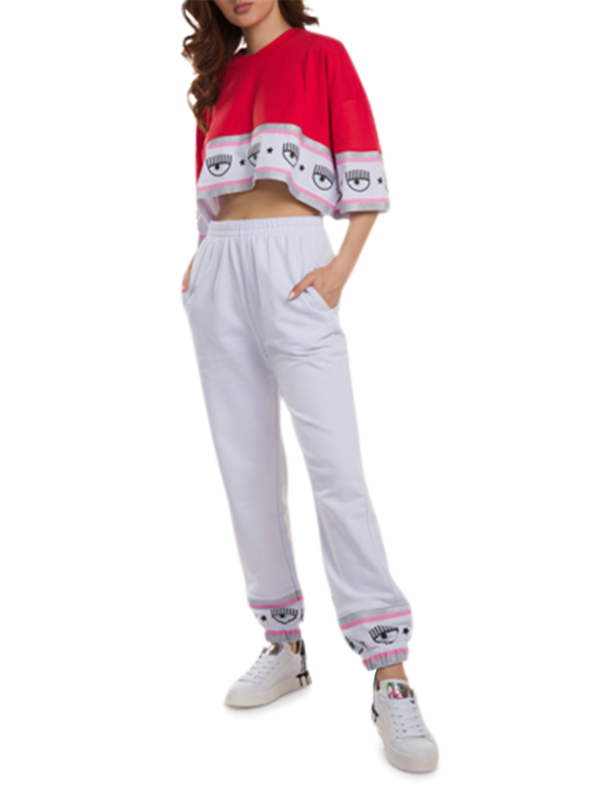 Red Maxi Logomania Crop T-Shirt