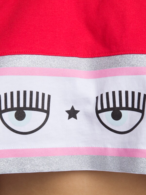 Red Maxi Logomania Crop T-Shirt
