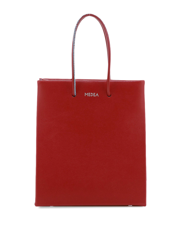 Red Leather Shoulder Bag