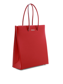 Red Leather Shoulder Bag