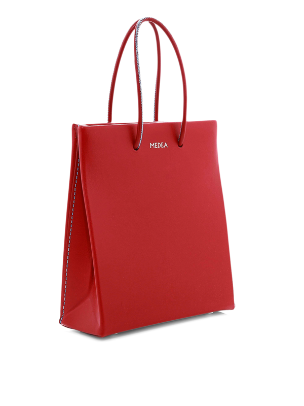 Red Leather Shoulder Bag