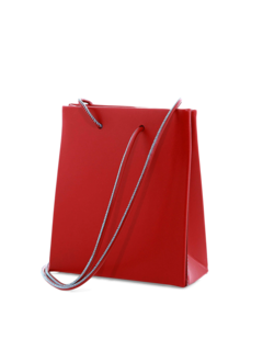 Red Leather Shoulder Bag