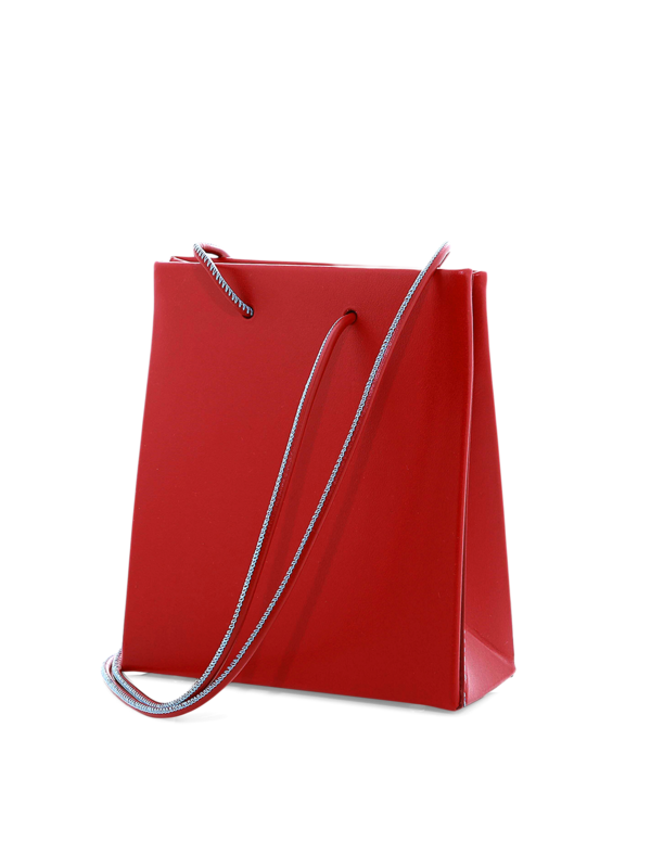 Red Leather Shoulder Bag