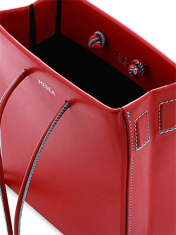 Red Leather Shoulder Bag