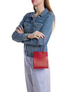 Red Leather Shoulder Bag