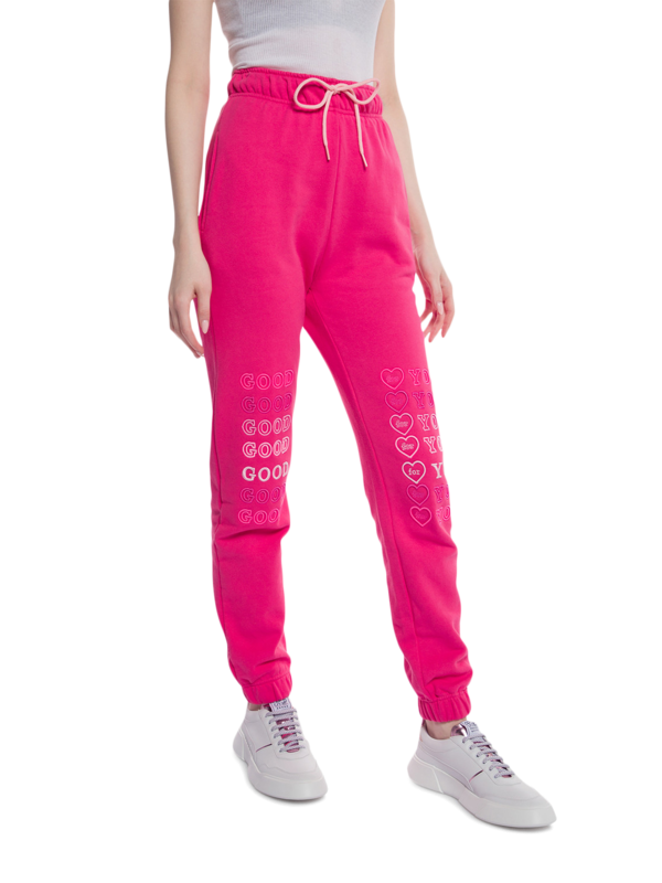 Cropped Sweatpants with Dual Good For You Leg Prints