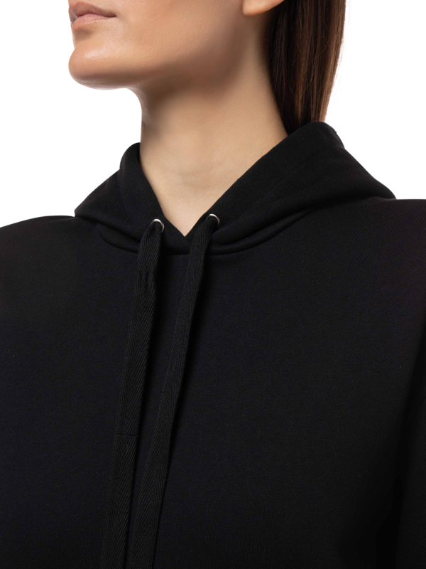 DRAPED CRYSTAL HOODIE DRESS