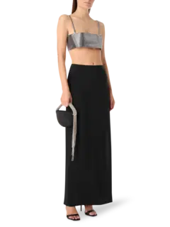 تنورة ميرا طويلة بفتحة جانبية