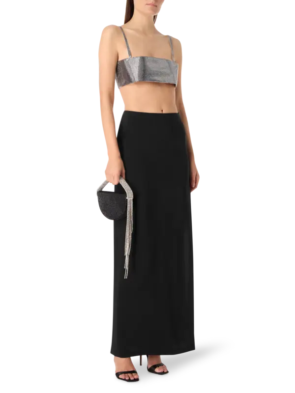 تنورة ميرا طويلة بفتحة جانبية