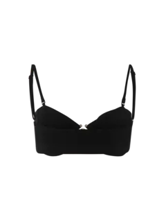 قطعة بيكيني علوية بنمط ضيق وتأثير مزموم