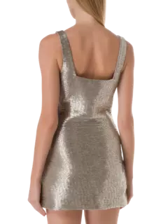 فستان لو سابل قصير مزين بالخرز