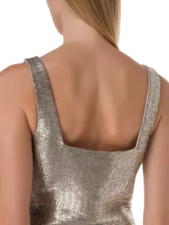 فستان لو سابل قصير مزين بالخرز