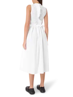 فستان أولي قطني متوسط الطول بدون أكمام