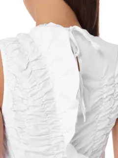 فستان أولي قطني متوسط الطول بدون أكمام