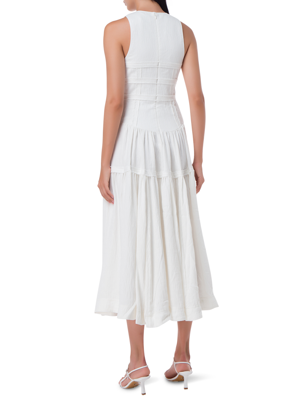 aje tidal corset dress White Dress