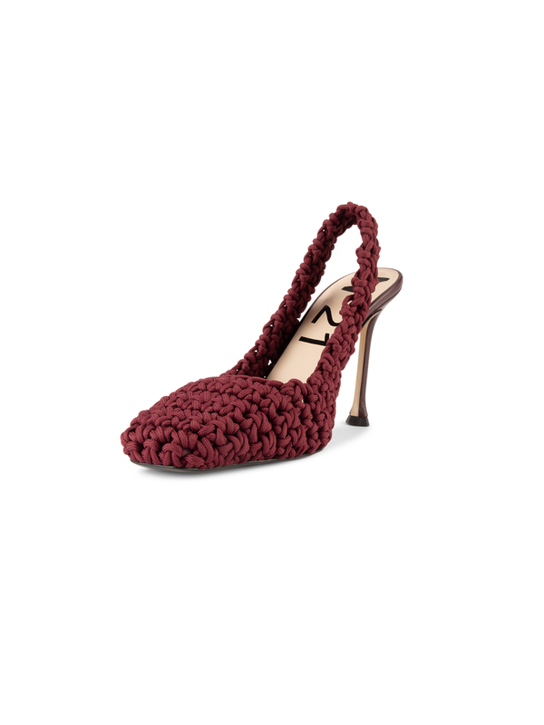 CROCHET HIGH HEEL SLING BACKS