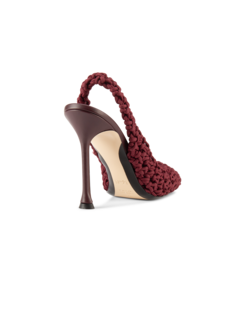 CROCHET HIGH HEEL SLING BACKS